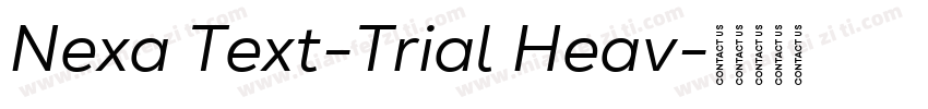 Nexa Text-Trial Heav字体转换